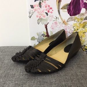 Latigo Black Open Weave Sandals